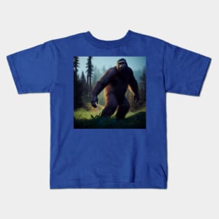 Sasquatch in Nature Kids T-Shirt